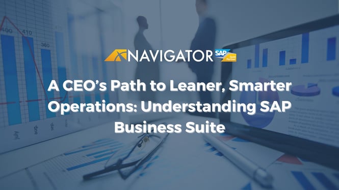 A CEO?s Path to Leaner, Smarter Operations: Understanding SAP Business Suite