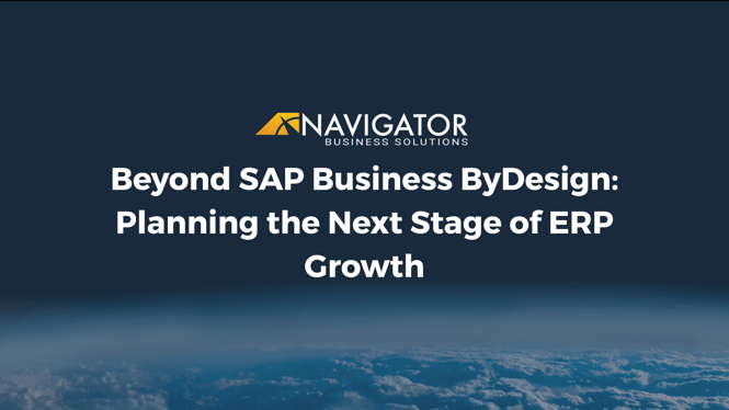Beyond SAP Business ByDesign: Planning the Next Stage of ERP Growth