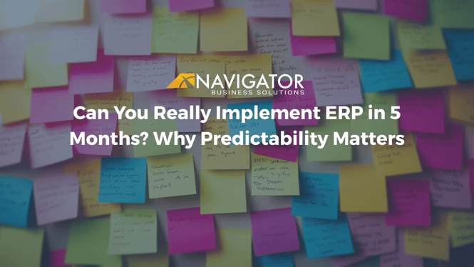 Can You Really Implement ERP in 5 Months? Why Predictability Matters