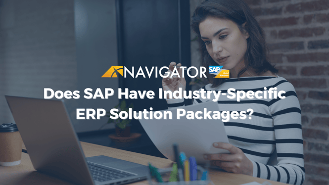 Does SAP Have Industry-Specific ERP Solution Packages?