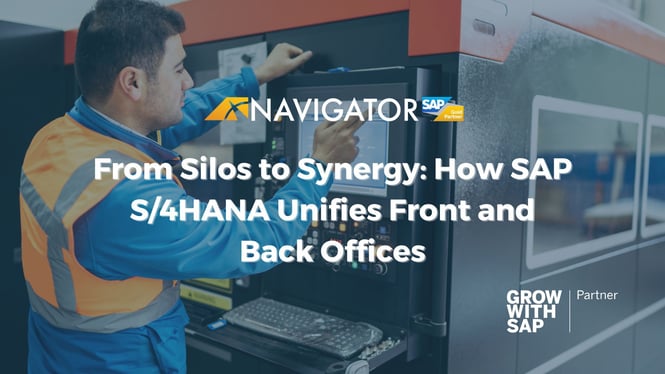 From Silos to Synergy: How SAP S/4HANA Unifies Front and Back Offices