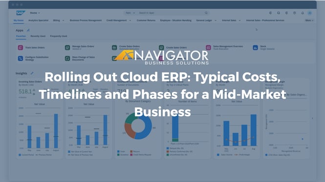 Rolling Out Cloud ERP: Typical Costs, Timelines and Phases for a Mid-Market Business