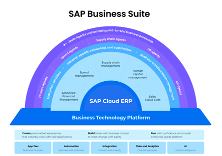 SAP Business Suite, SAP Cloud ERP Graphic