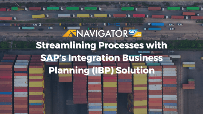 Streamlining Processes with SAP?s Integration Business Planning (IBP) Solution