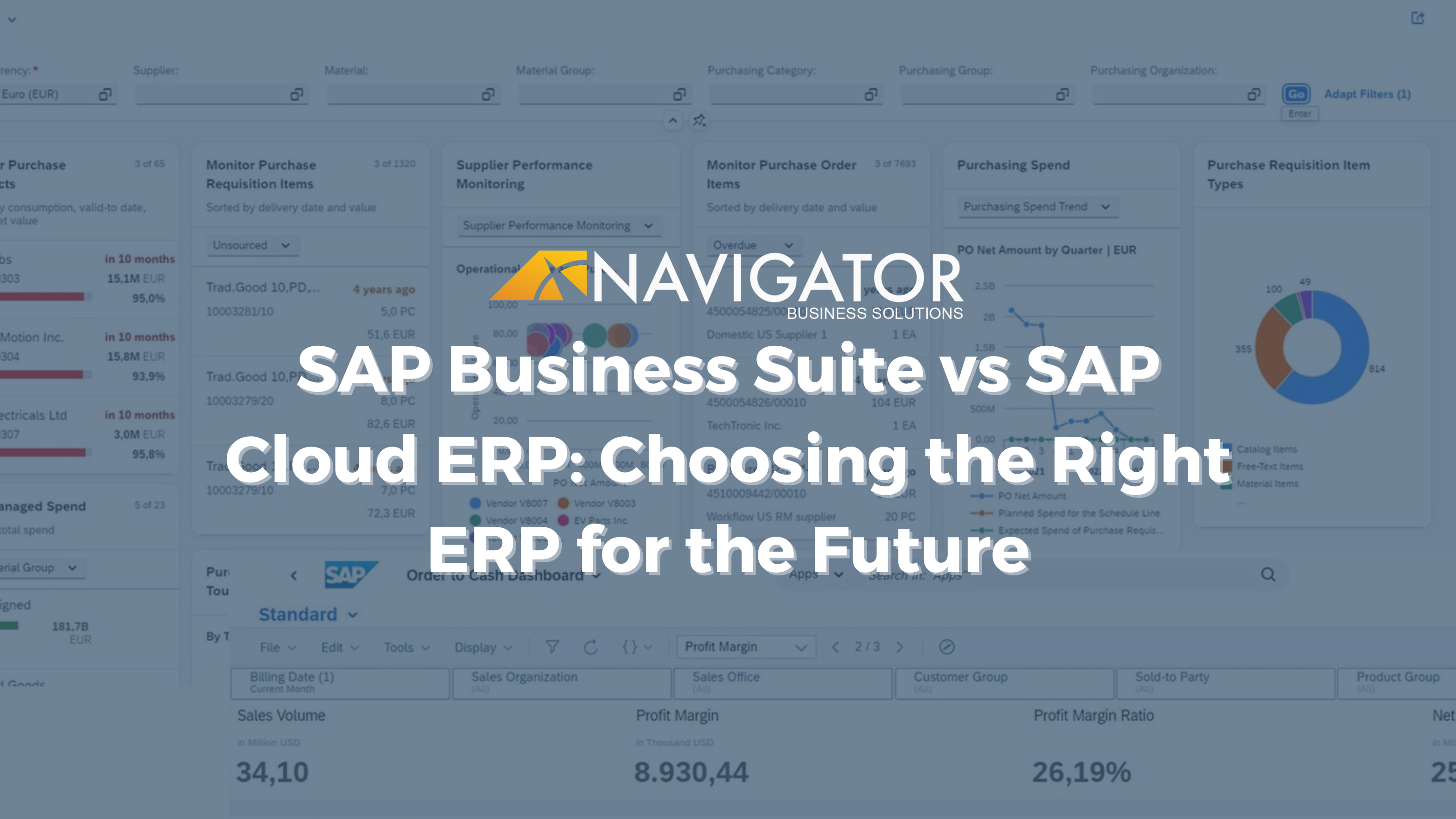 SAP Business Suite vs SAP Cloud ERP: Choosing the Right ERP for the Future