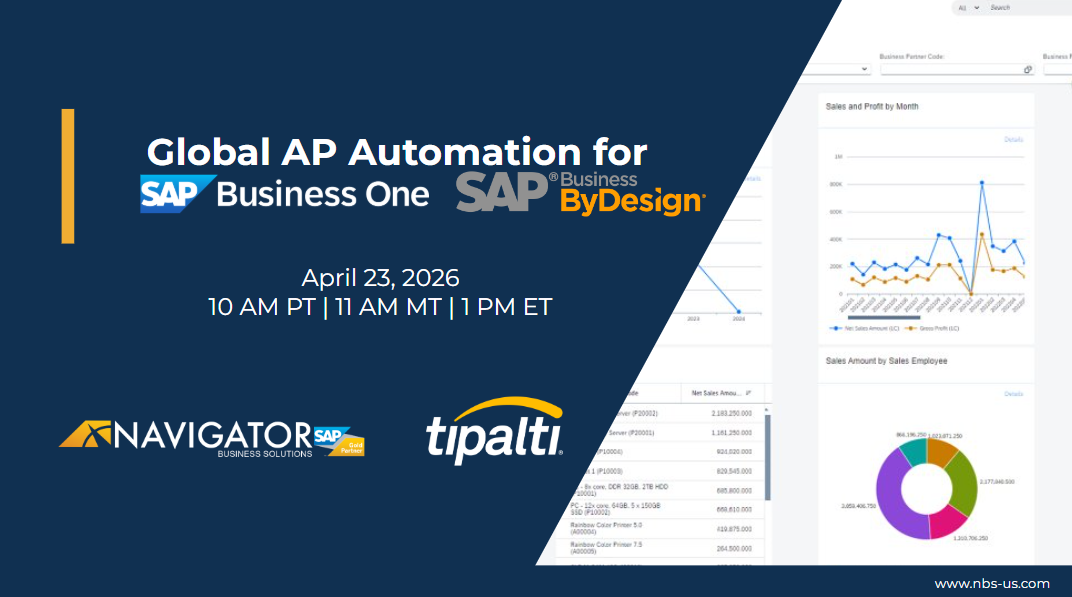 Global AP Automation for SAP Business One & SAP Business ByDesign - Webinar Recap